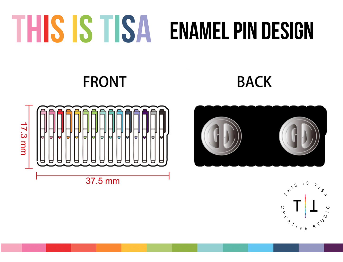 Planner Marker Enamel Pin