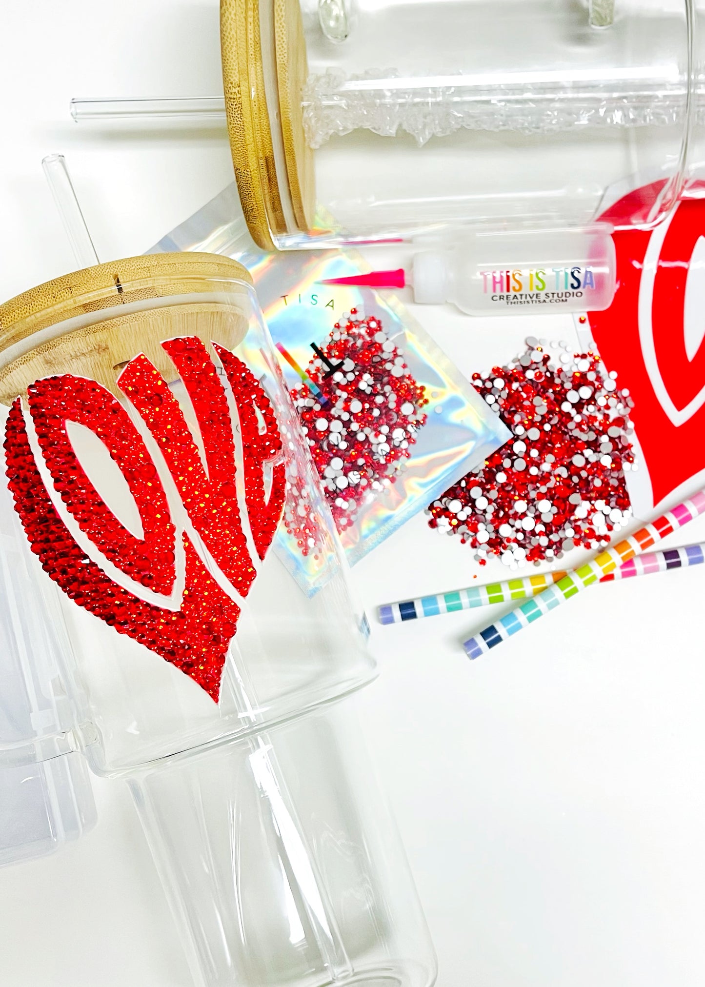 Love/Heart Bling Tumbler Kit
