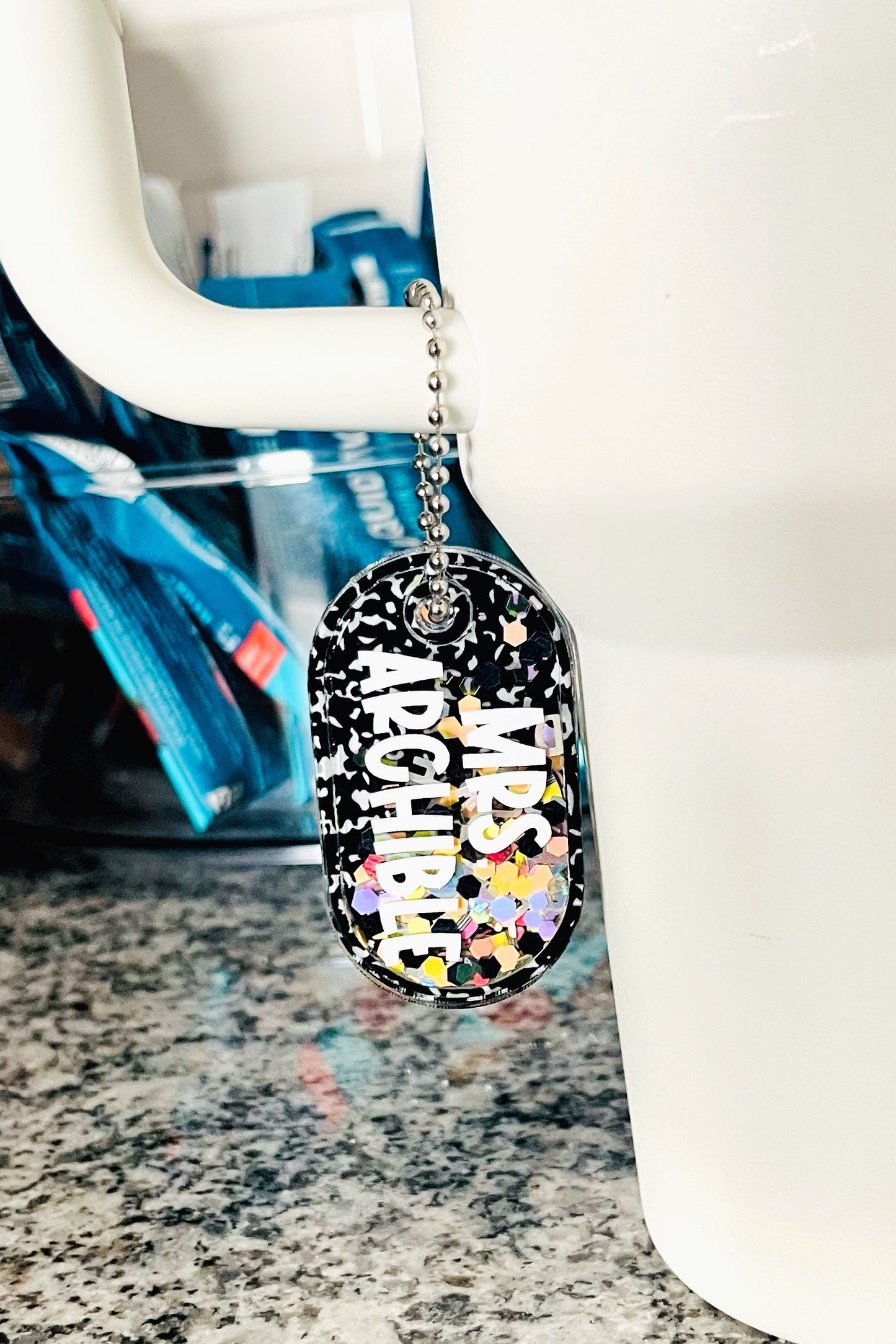 Personalized Acrylic Tumbler Shaker Tag
