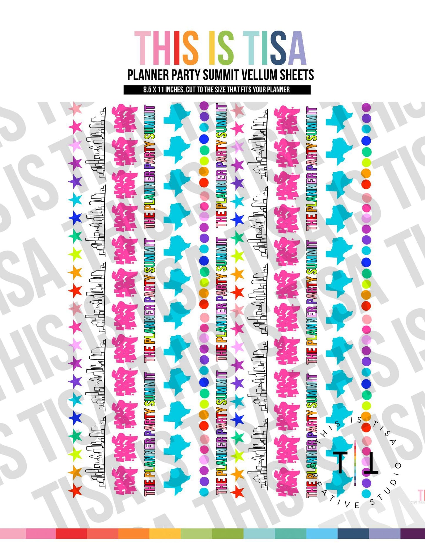 8.5x11" Vellum Sheets – The Planner Party Mix