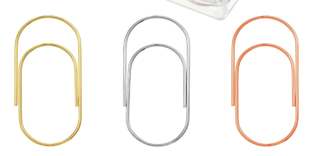 Blank Acrylic Circle Tags + Chunky Paper Clips (DIY Set)