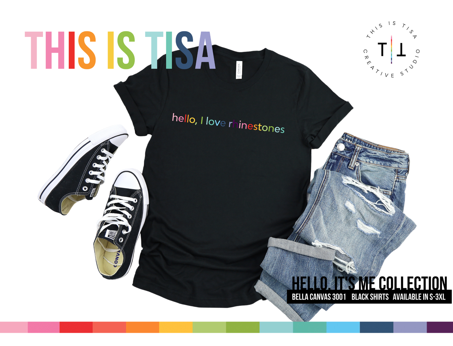 Hello, It's Me T-Shirt Collection: Rhinestones