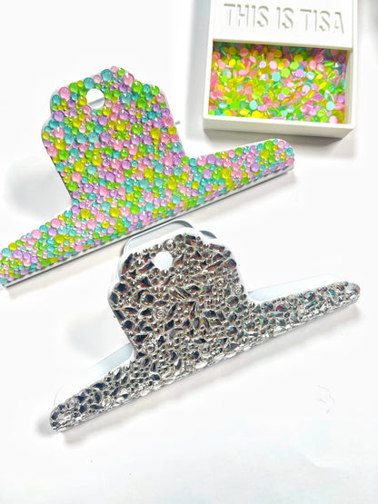 DIY Bedazzle Jumbo Journal Clip Kit | Junk Journaling & Planner Craft