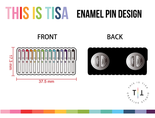 Planner Marker Enamel Pin (Pre-order, shipping April 30th)