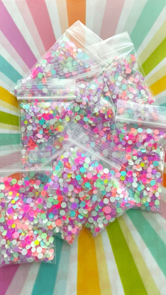 Glass Rhinestones:  Fruit Pebbles