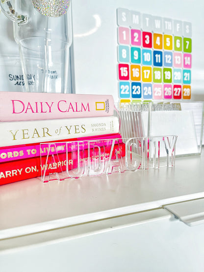 Custom Word of the Year Acrylic Block