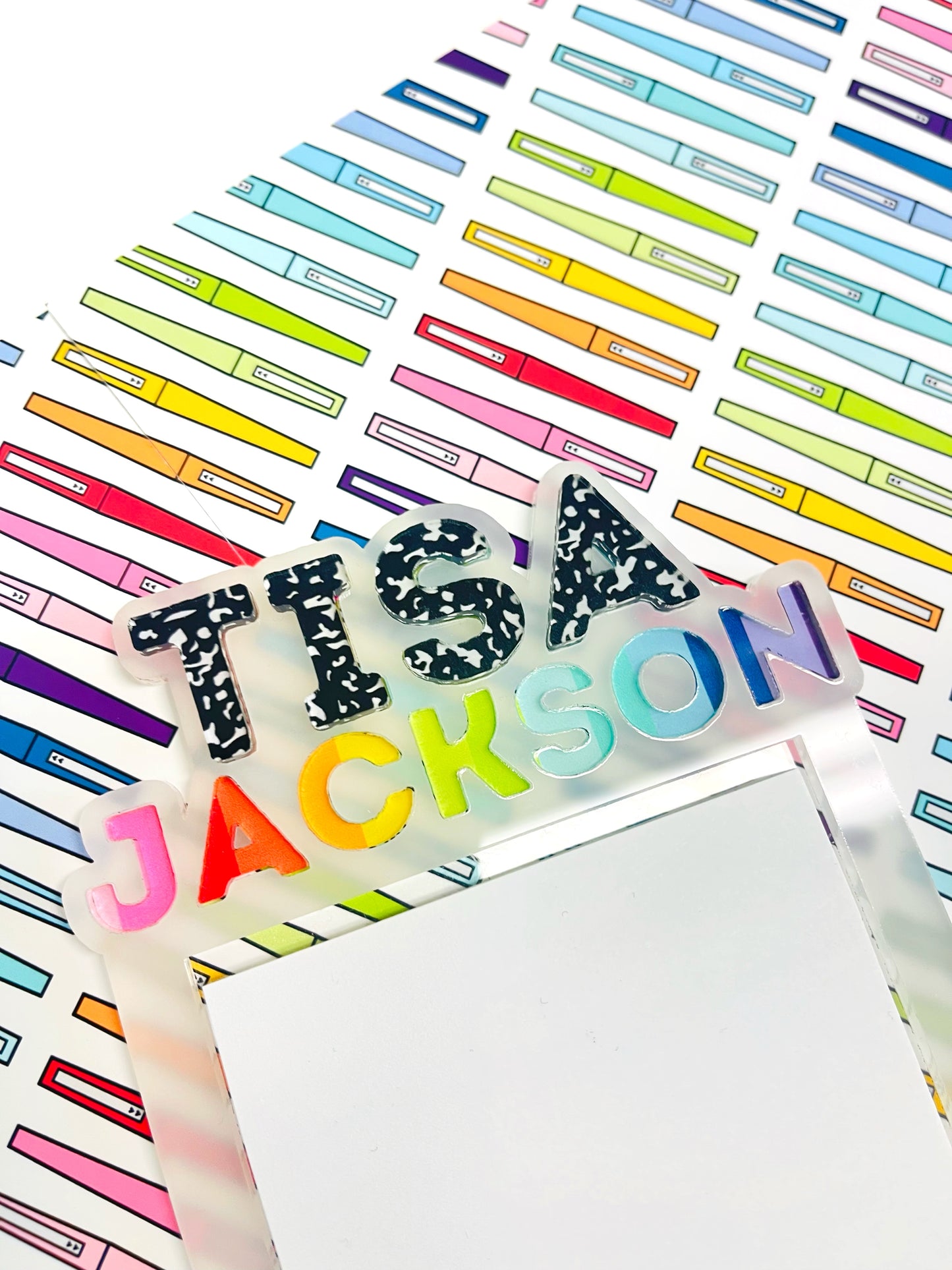 Personalized Post-it Note Holder – Teacher Love Collection