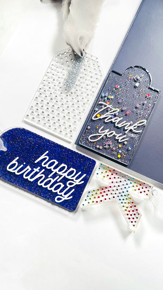 2025 Tag Workshop: Create, Sparkle, and Shine:  Craft 6 Stunning Tags to Brighten Your Year!