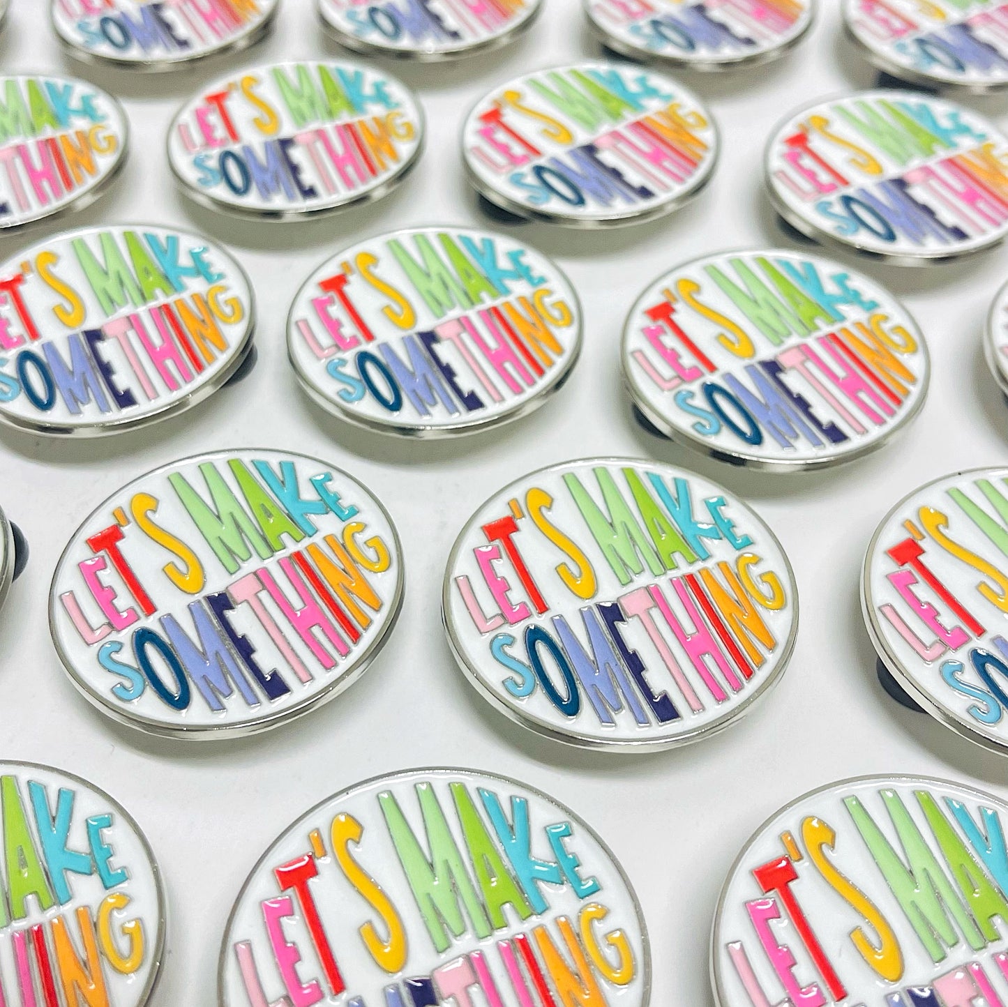 Let's Make Something Enamel Pin