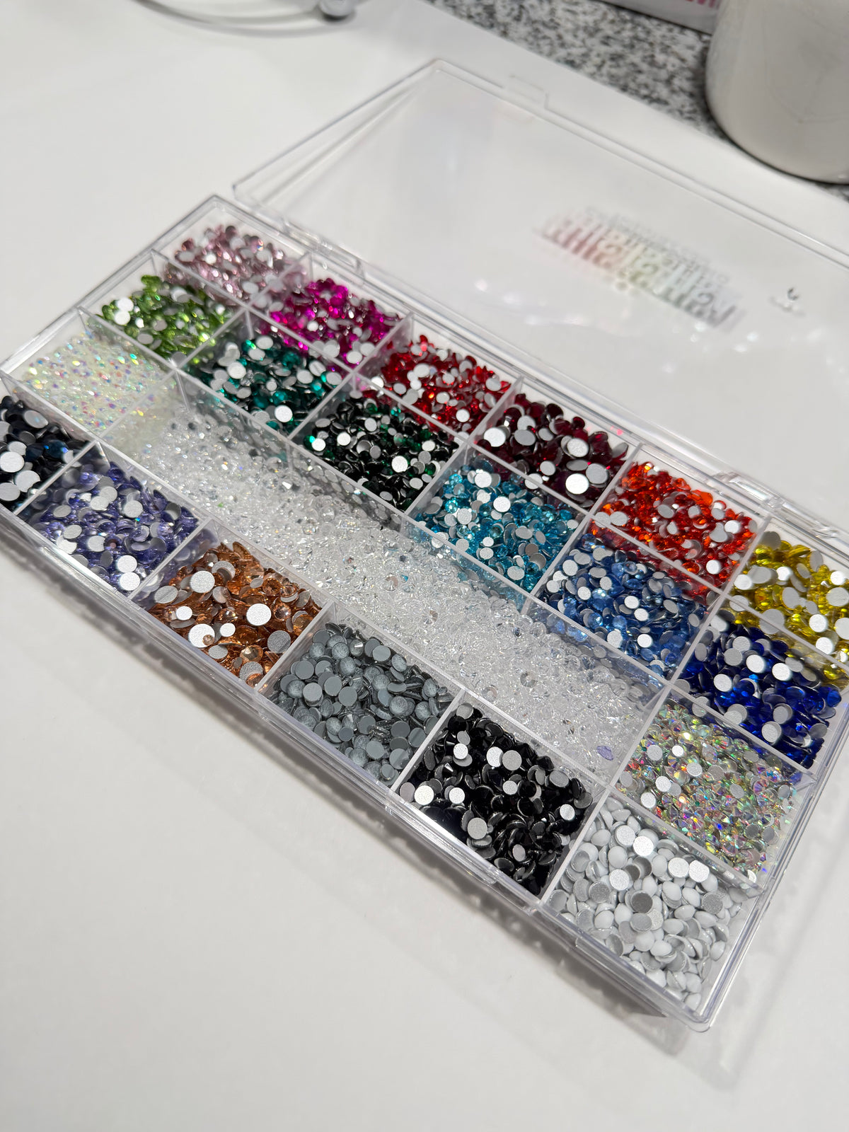 Premium Glass Rhinestone Mix Box