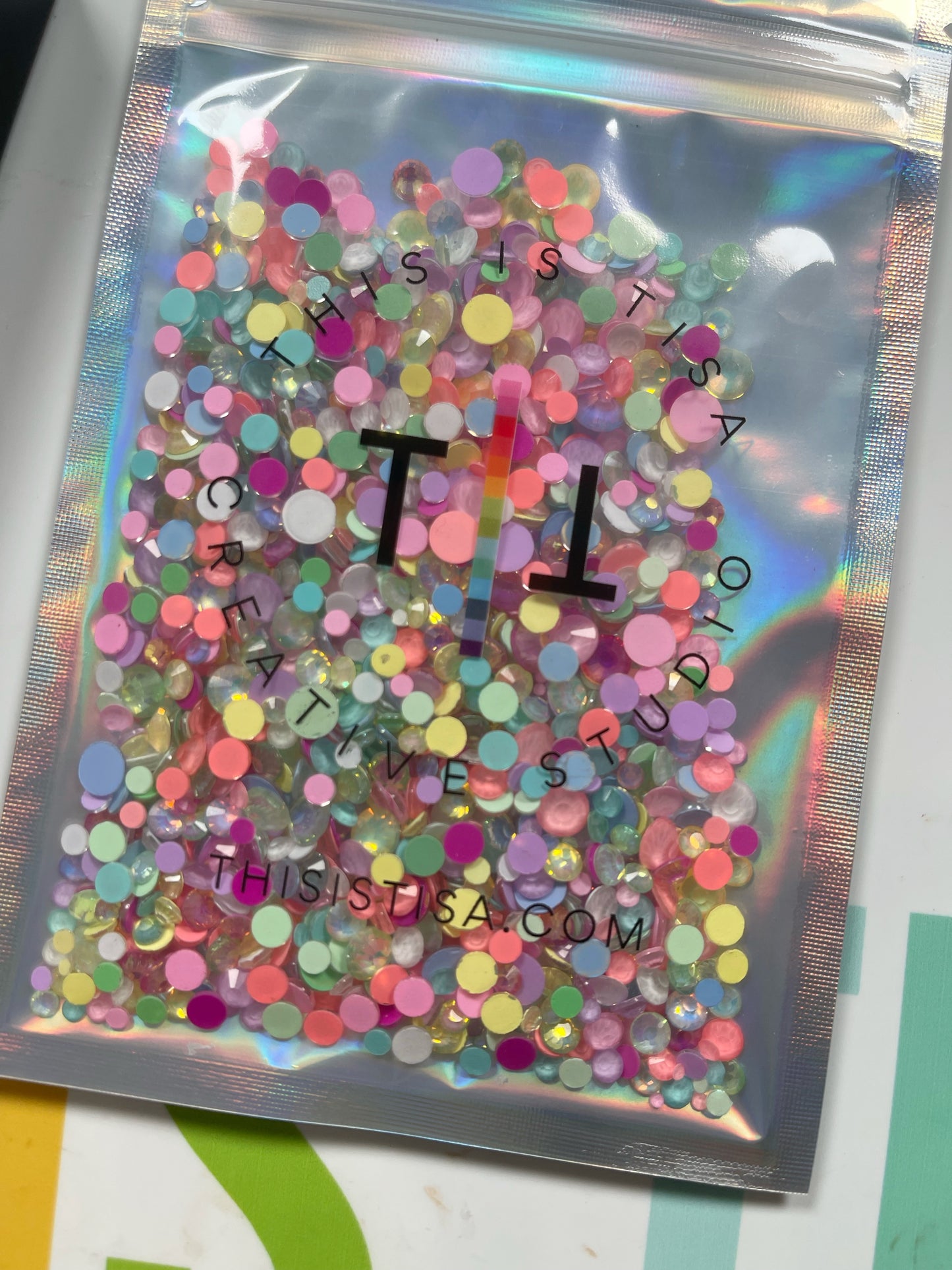 Happy Confetti Glass Rhinestone Mix