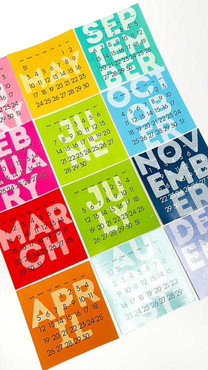 Monthly Calendar Stickers