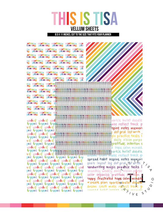 8.5x11" Vellum Sheets – THIS IS TISA COLLECTION