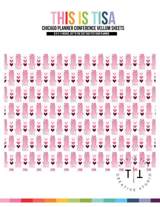 8.5x11" Vellum Sheets – Plan Pause Focus...READY TO SHIP