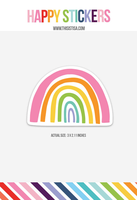 Happy Sticker Rainbow